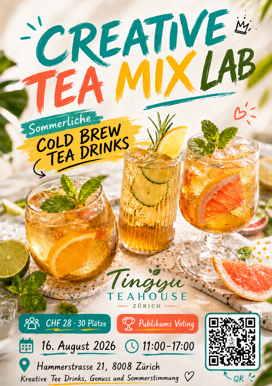 Creative Tea Mix Lab Sonntag, 12. Juli 2026 11:00 bis 17:00