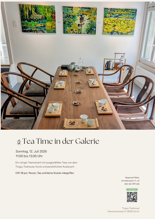 Tea Time in the Gallery: When Chinese Tea Meets Art Sunday, 12 July 2026 11:00 AM to 1:00 PM